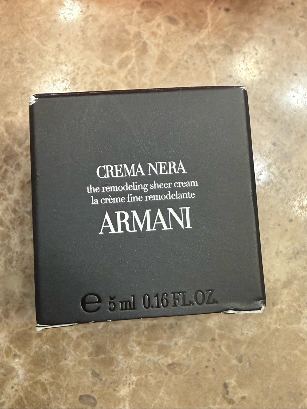 Giorgio Armani Crema Nera Jar - Black and Silver